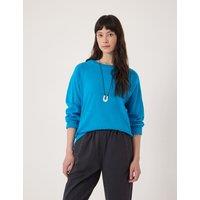 HUSH Pure Cotton Sweatshirt Aqua