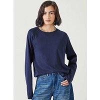 HUSH Pure Cotton Sweatshirt Dark Navy