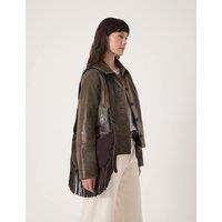 HUSH Suede Fringed Cross Body Bag Dark Brown