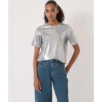 HUSH Metallic T-Shirt Silver