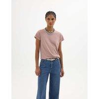 HUSH Pure Cotton Crew Neck T-Shirt Pink