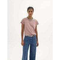HUSH Pure Cotton Crew Neck T-Shirt Pink