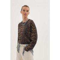HUSH Pure Cotton Animal Print Sweatshirt Multi