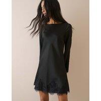 Nobody's Child Lace Insert Mini Dress Black