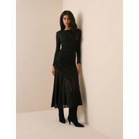 Nobody's Child Midi Skater Dress Black