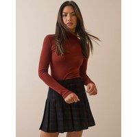 Nobody's Child Pure Cotton Checked Pleated Mini Skirt Pink