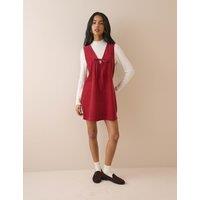 Nobody's Child Cord V-Neck Mini Dress Red
