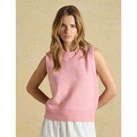 Joules Crew Neck Knitted Vest Light Pink