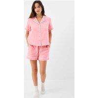 ACCESSORIZE Pure Cotton Crinkle Shortie Set Pink