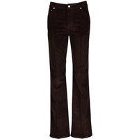GANT Corduroy Mid Rise Flared Jeans Brown