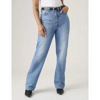 Levi's Ribcage Full Length Jeans Mid Blue