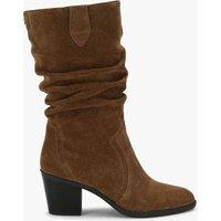 Carvela Suede Block Heel Boots Tan