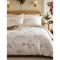 Sophie Allport 200 Thread Count Winter Scene Bedding Set Cream Mix