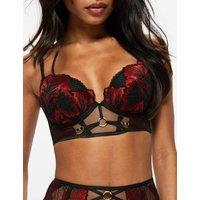 Ann Summers Lace Wired Plunge Bra (A-G) Black Mix