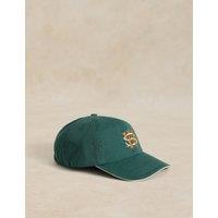 White Stuff Pure Cotton Embroidered Baseball Cap Green Mix