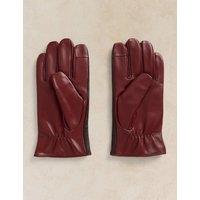 White Stuff Leather Gloves Brown Mix