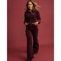 Nobody's Child X Louise Thompson Cord Long Sleeve Jumpsuit Red