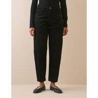 Nobody's Child X Louise Thompson Corduroy Barrel Leg Jeans Black