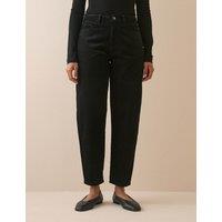Nobody's Child X Louise Thompson Corduroy Barrel Leg Jeans Black