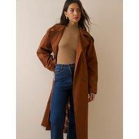 Nobody's Child Pure Cotton Trench Coat Brown