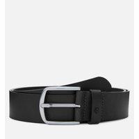 Timberland Bluff Point Embossed Leather Belt Black