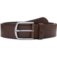 Timberland Bluff Point Embossed Leather Belt Medium Brown