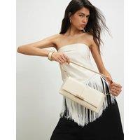 River Island Clutch Bag Cream