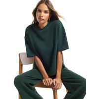 River Island Soft Touch Crew Neck T-Shirt Green