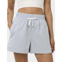 Sweaty Betty Pure Cotton Striped Shorts Light Blue