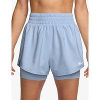 Nike One High Waisted 2-in-1 Shorts Light Blue