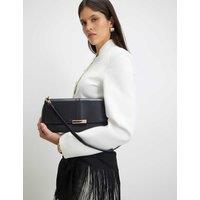 River Island Detachable Strap Clutch Bag Black
