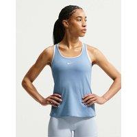 NIKE Pro Open Back Vest Top Blue Denim