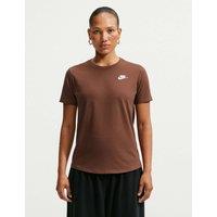 Nike Sportswear Club Cotton Blend T-Shirt Brown