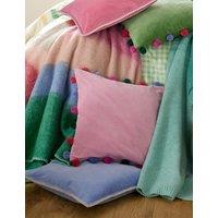 Bluebellgrey Wool Rich Lochside Knitted Throw Blue Mix