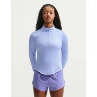Nike Swift Half Zip Running Top Light Blue