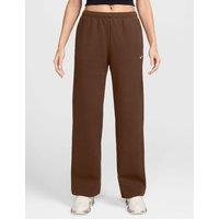 Nike Studio Cotton Rich Fleece Joggers Brown