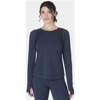 Sweaty Betty Breathe Easy Mesh Crew Neck Running Top Navy