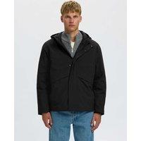 Selected Hooded Technical Jacket Black