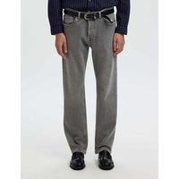 Selected Regular Fit 5 Pocket Jeans Grey