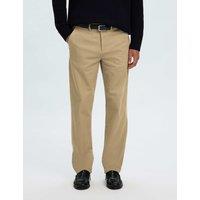 Selected Straight Fit Cotton Rich Twill Chinos Sand