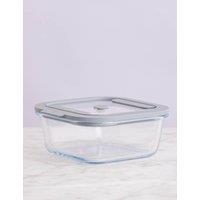 Kilner Set of 2 Square 0.8L Kilner Storage Boxes Clear