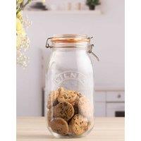 Kilner Set of 4 Round 2 Litre Clip Top Jars Clear