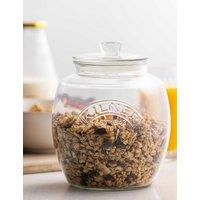 Kilner Set of 2 Round Glass Storage Jars Clear