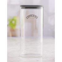 Kilner Set of 3 1.5L Square Glass Storage Jars Clear