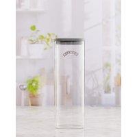 Kilner Set of 2 2L Square Glass Storage Jars Clear