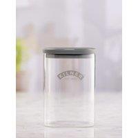 Kilner Set of 3 1L Square Glass Storage Jars Clear