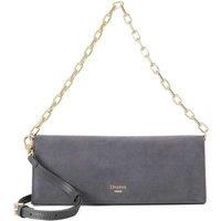 Dune London Suede Chain Strap Cross Body Clutch Bag Grey