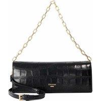 Dune London Suede Chain Strap Cross Body Clutch Bag Black