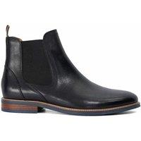 Dune London Mckinley Leather Flat Chelsea Boots Black