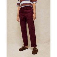 White Stuff Cotton Rich Straight Leg Chinos with Linen Purple